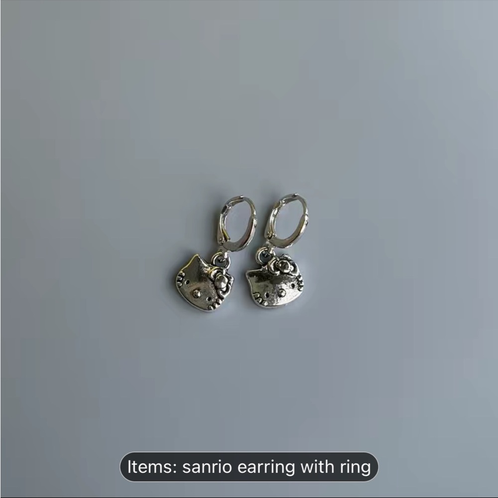 HELLO KITTY jewelry set silver 💙🖤🩷 - Picture 3 of 5